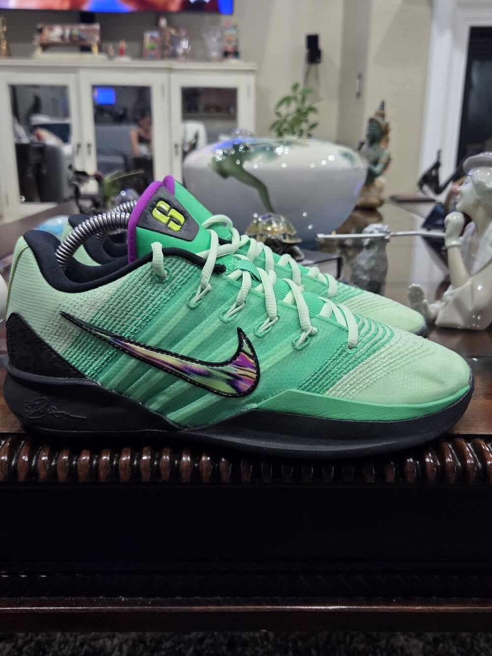 Nike Sabrina 3 Gamer Womans Green Basketball Shoes - Lightweight Support